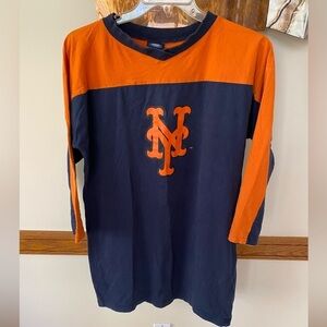 Vintage Women’s long sleeve Mets sleep shirt OS